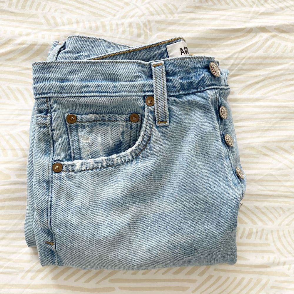 AGOLDE Riley Crop Jeans in Shatter | NWOT | Size 26